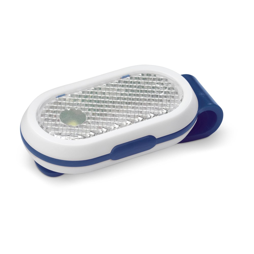 Fietslamp click-on - Blauw / Wit