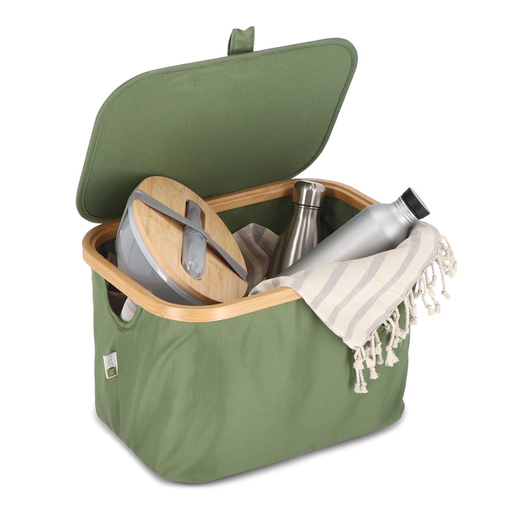 InSideOut opvouwbare mand met deksel Sogne 38 x 26 x 25cm rPET