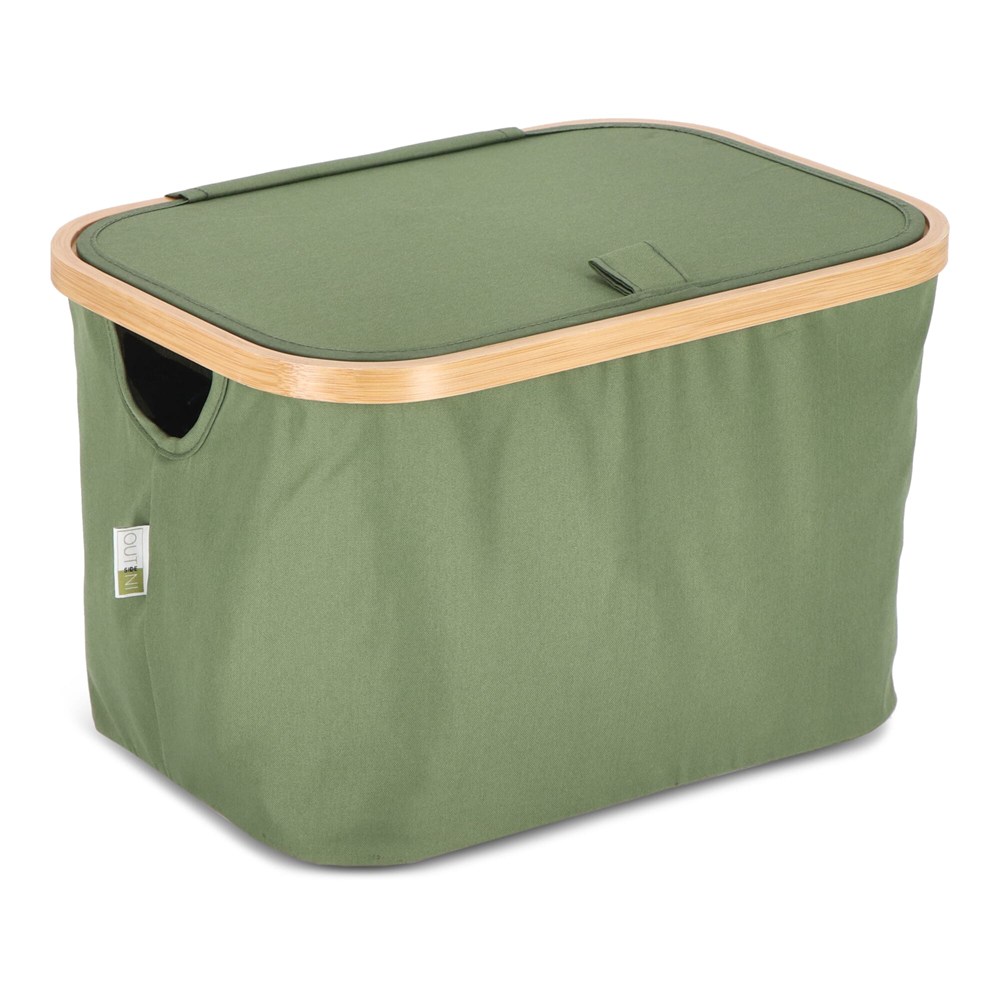InSideOut opvouwbare mand met deksel Sogne 38 x 26 x 25cm rPET