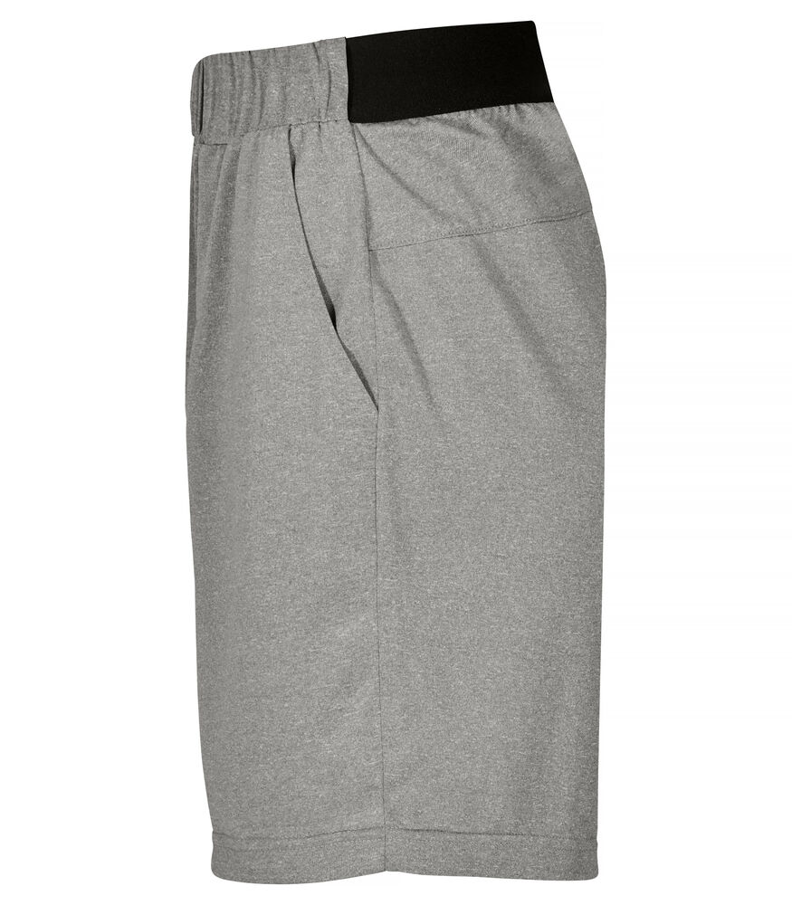 Clique - Basic Active Shorts Grijsmelange 4XL