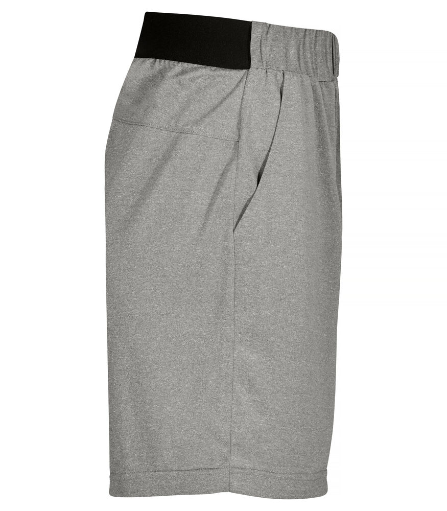 Clique - Basic Active Shorts Grijsmelange 4XL